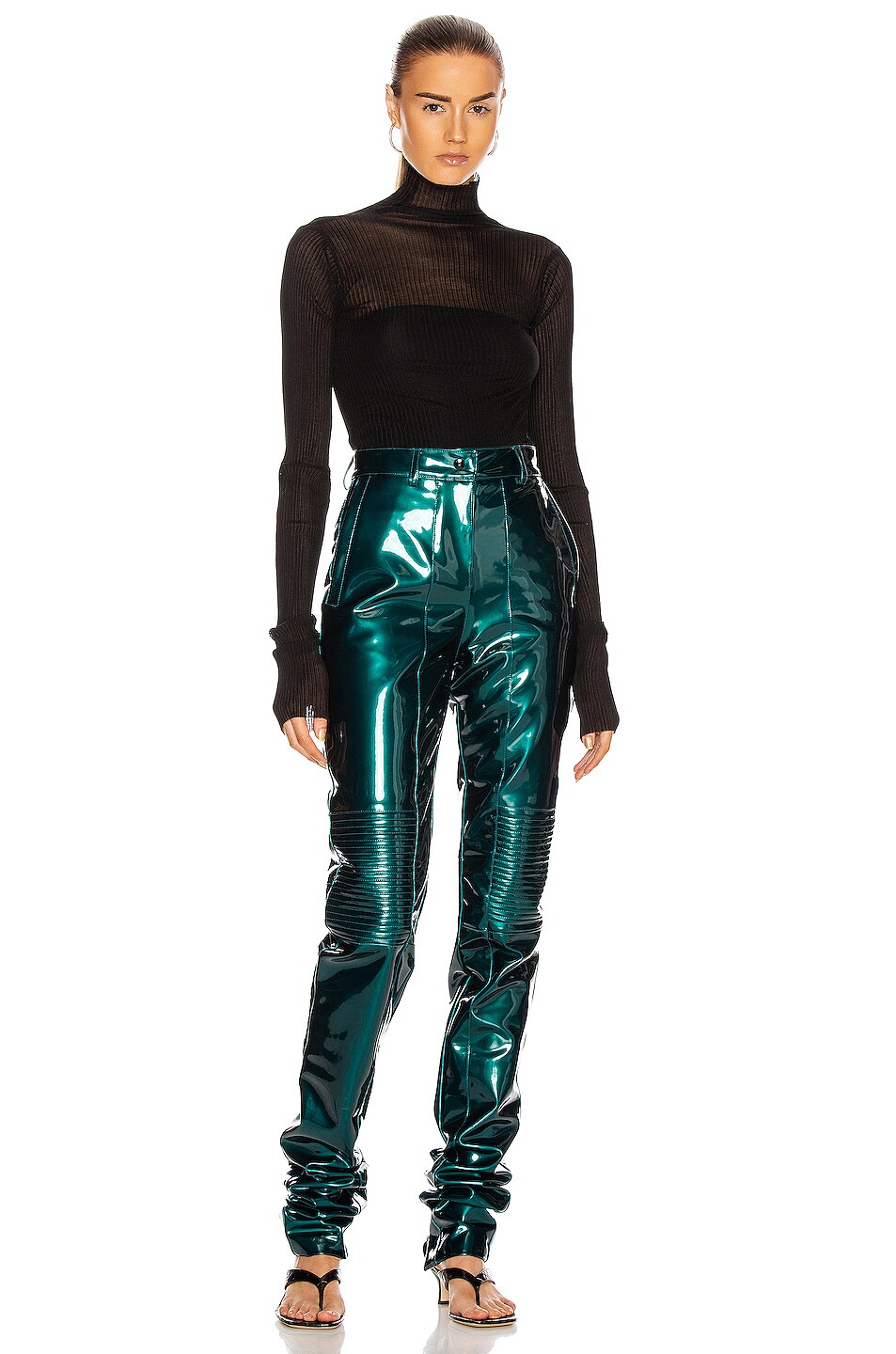 LAQUAN SMITH LATEX PANTS