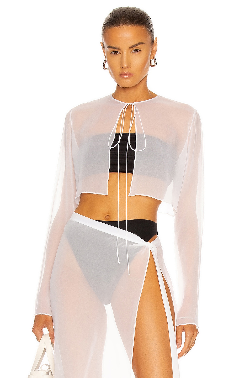 Image 1 of LaQuan Smith Jacket Top in White