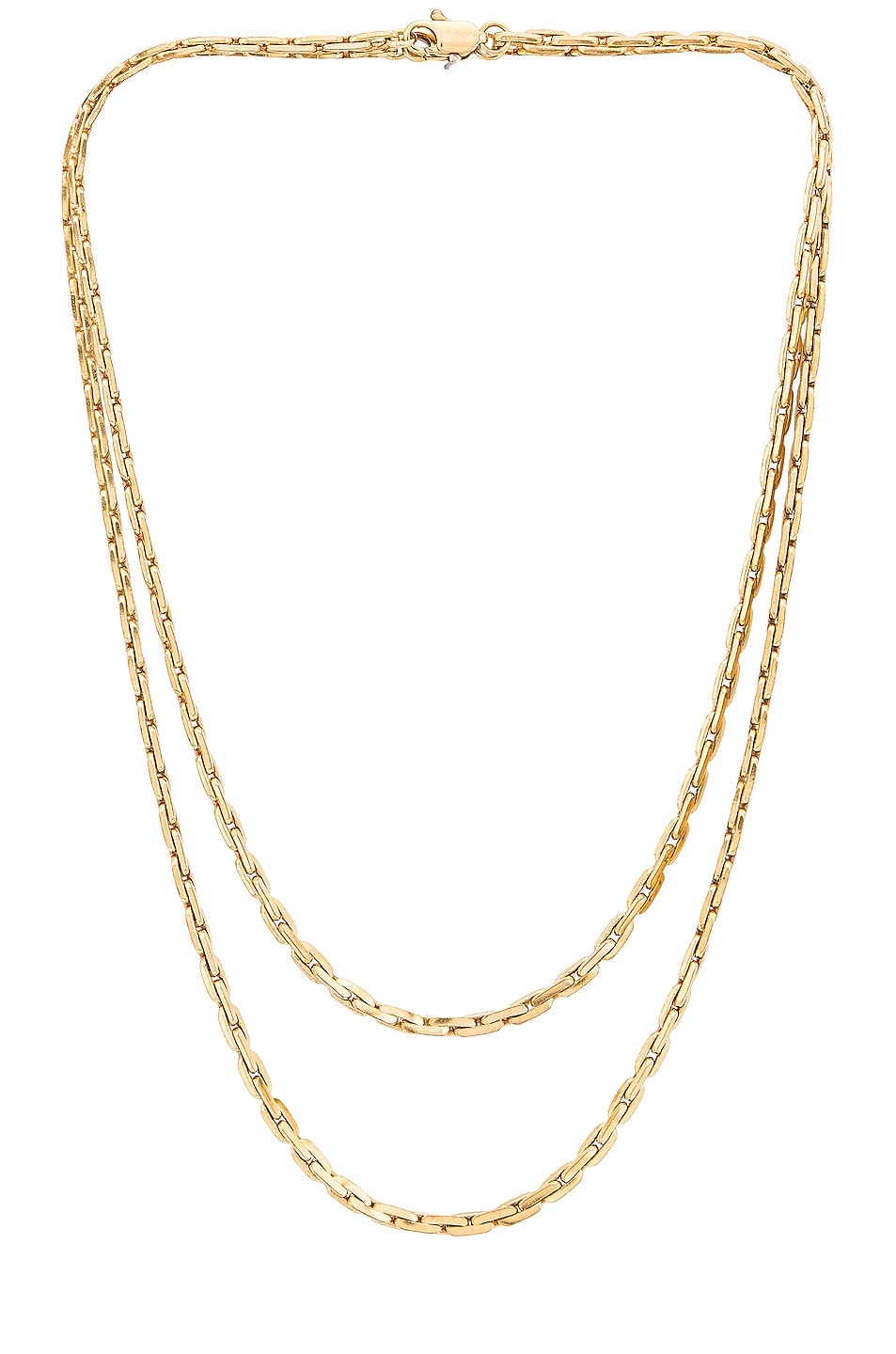 Image 1 of LAURA LOMBARDI for FWRD Strada Necklace Stack in Gold
