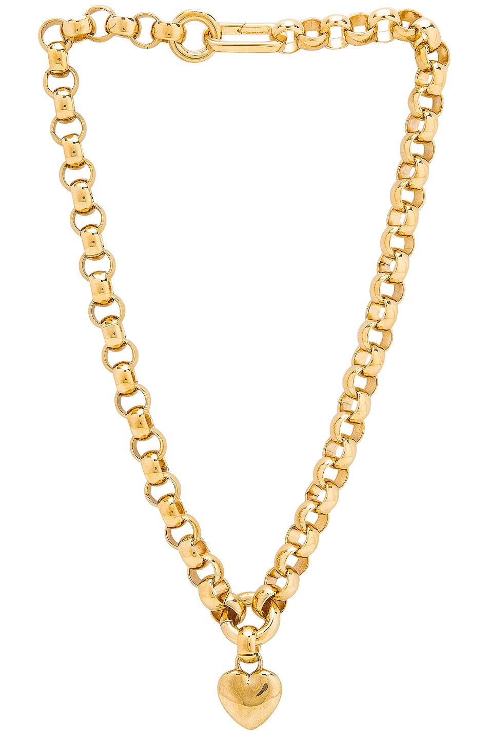 Image 1 of LAURA LOMBARDI Amorina Pendant Necklace in Brass