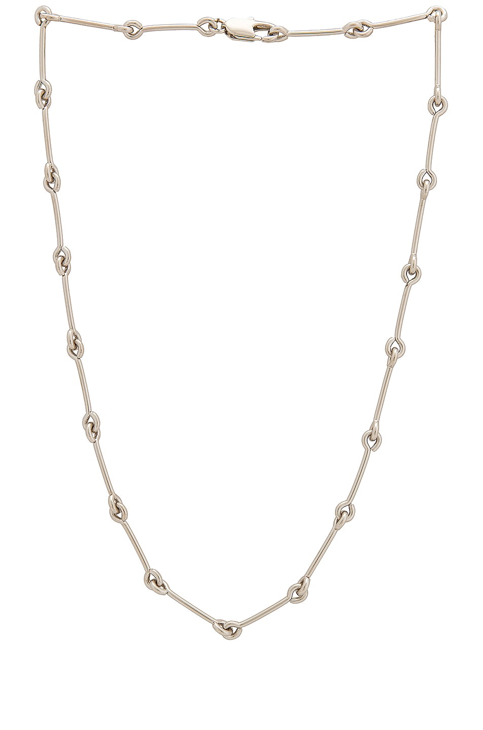 Image 1 of LAURA LOMBARDI Treccia Necklace in Silver