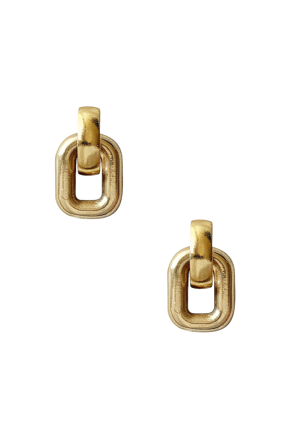Image 1 of LAURA LOMBARDI Greca Earrings in Gold