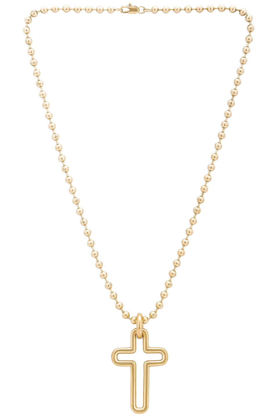 Image 1 of LAURA LOMBARDI Madda Pendant Necklace in Brass