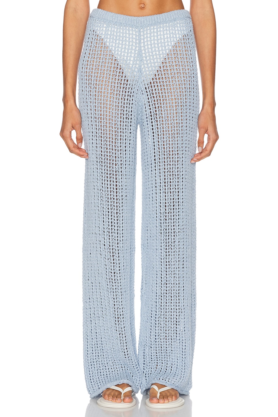 La Porte Mia Windowpane Knit Pant