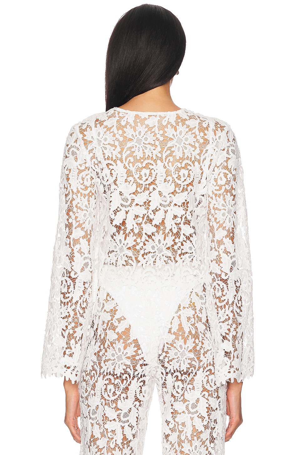 La Porte Coco Lace Button Shirt