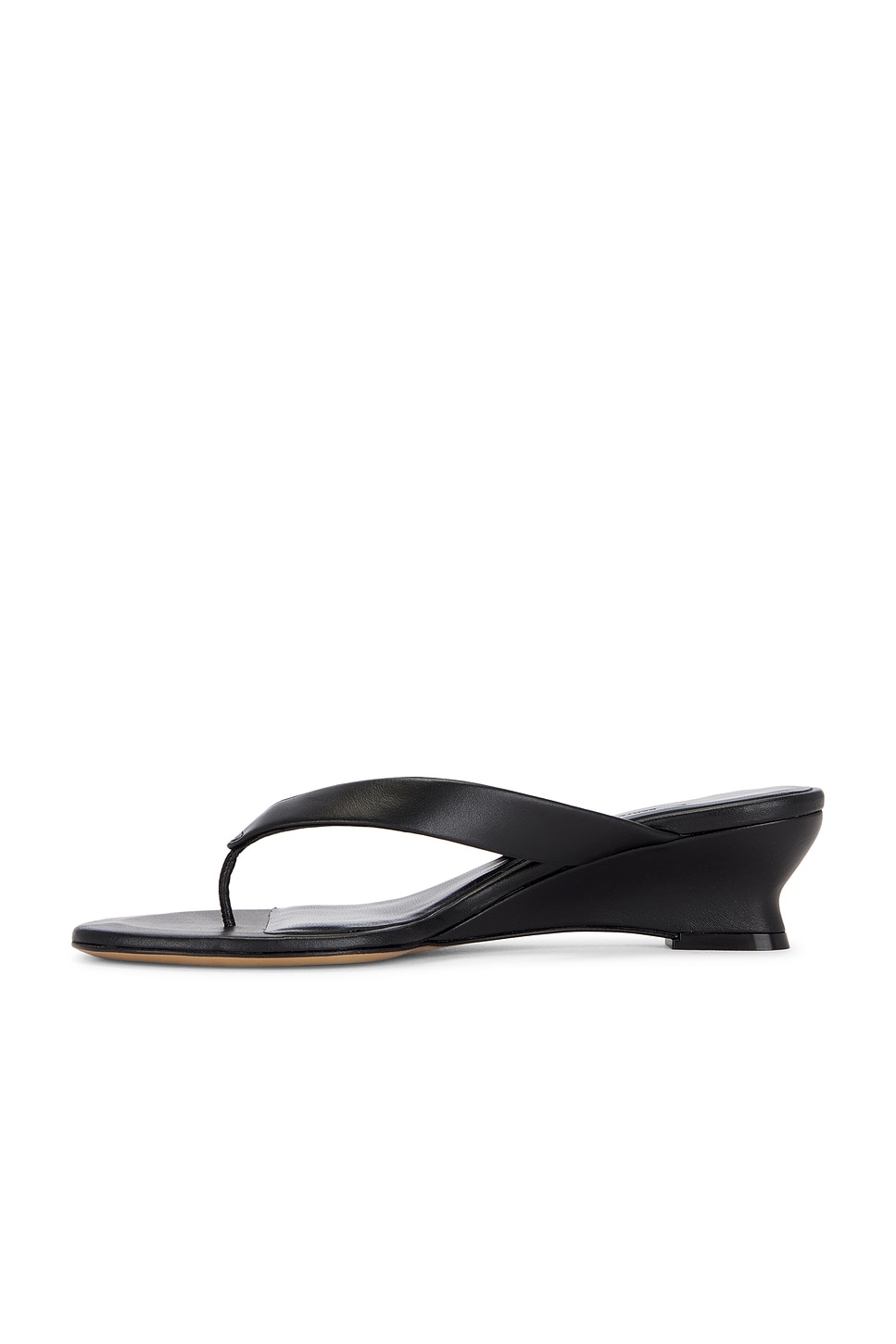 Image 5 of LE MONDE BÉRYL Micro Wedge Thong Sandal in Black