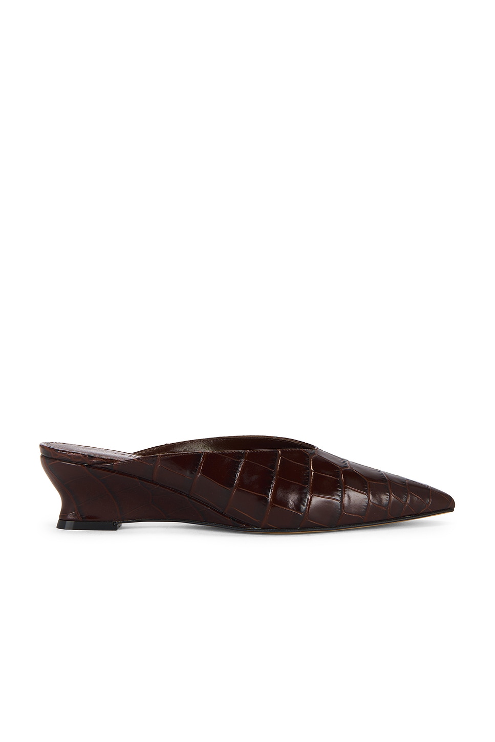 LE MONDE BÉRYL Victoria Micro Wedge Mule in Brown