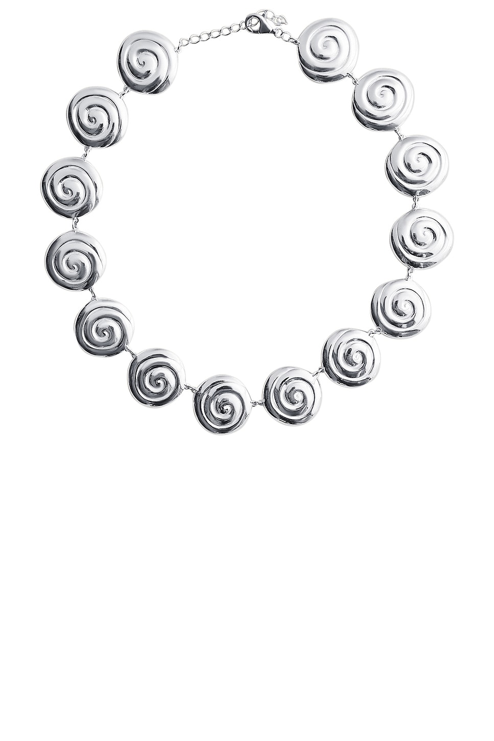 Uzu Eternity Necklace in Metallic Silver