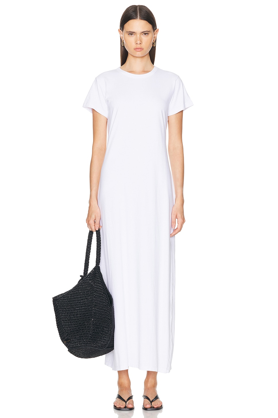 Image 1 of LESET Margo Maxi Dress in White