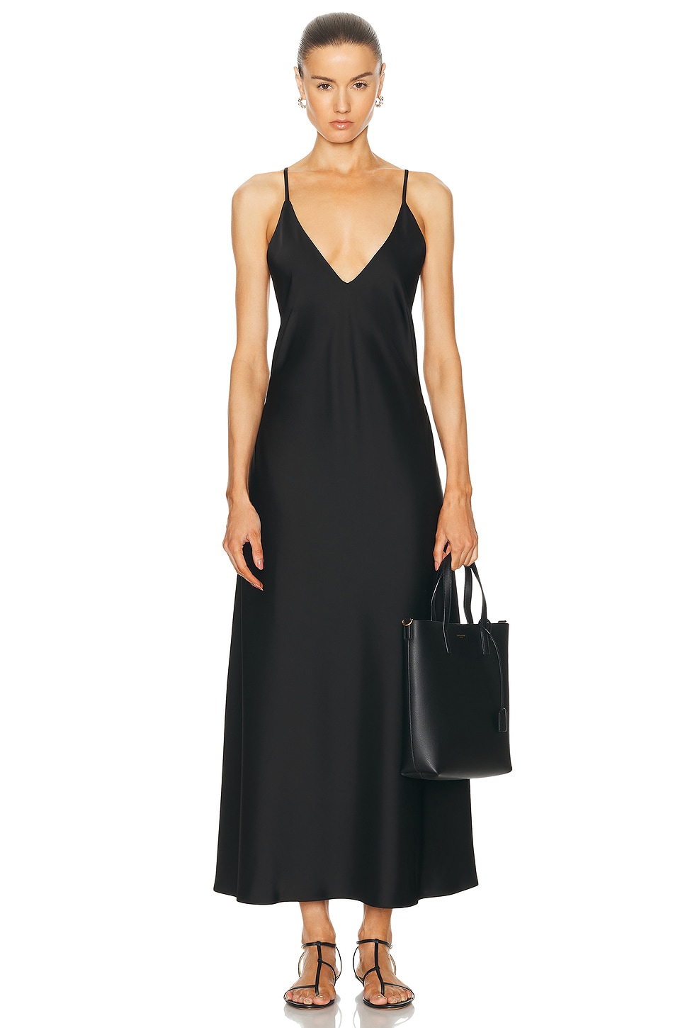 Image 1 of LESET Barb Backless Dress in Black