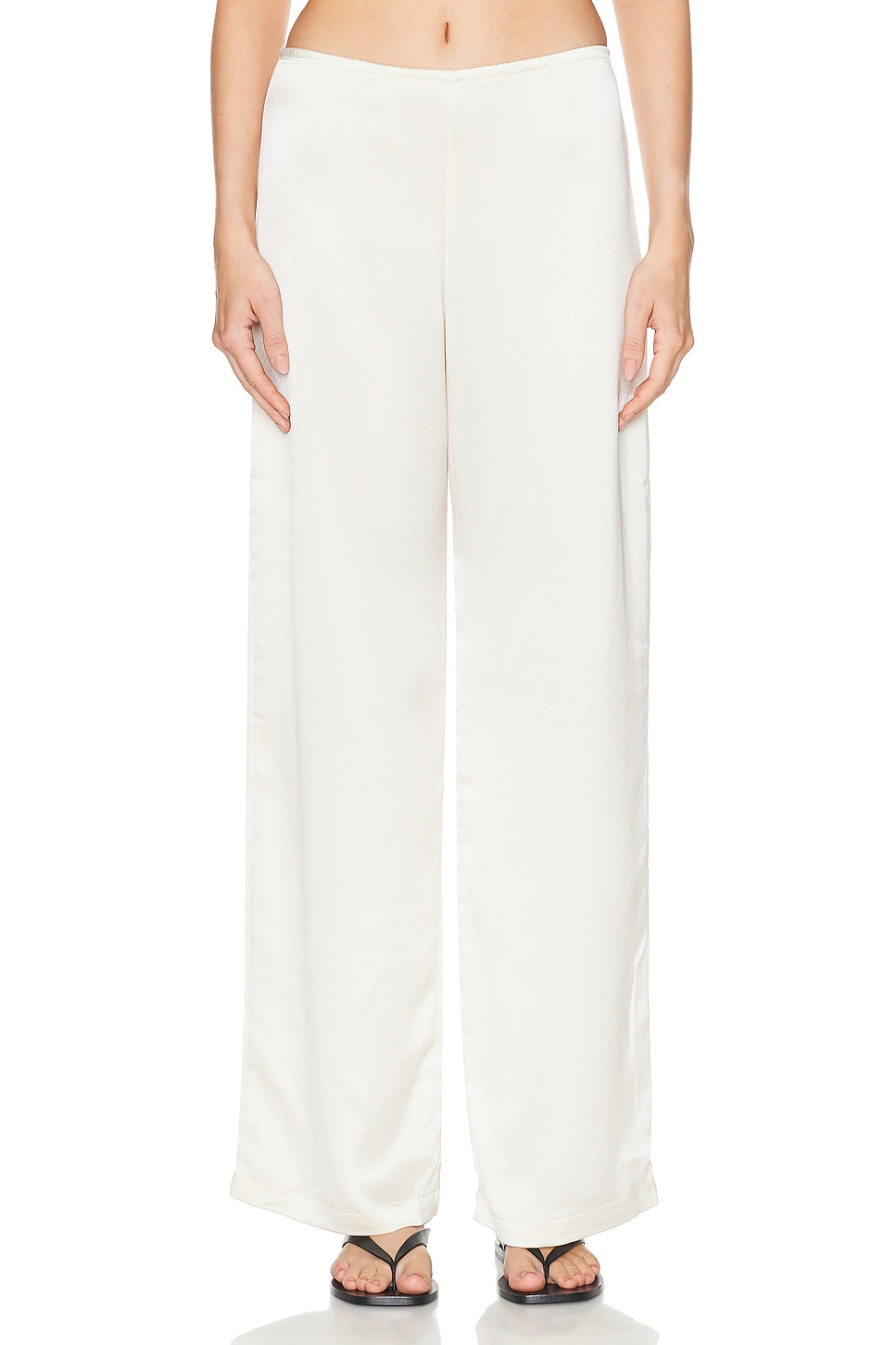 Image 1 of LESET Barb Wide Leg Pant in Creme