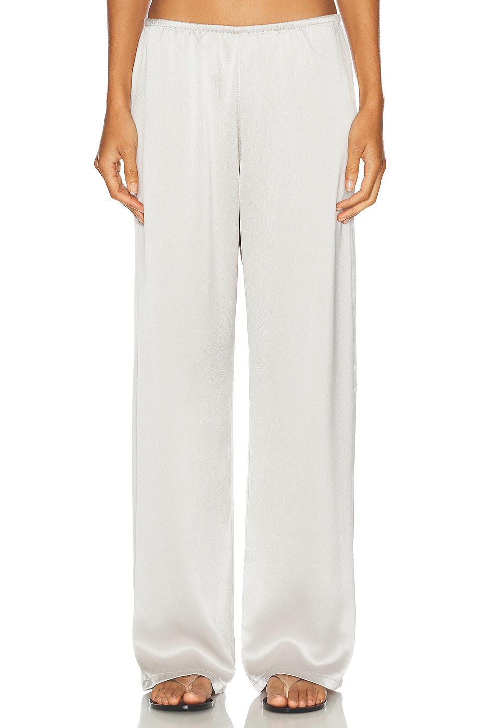 Leset Barb Wide Leg Pant In Cement