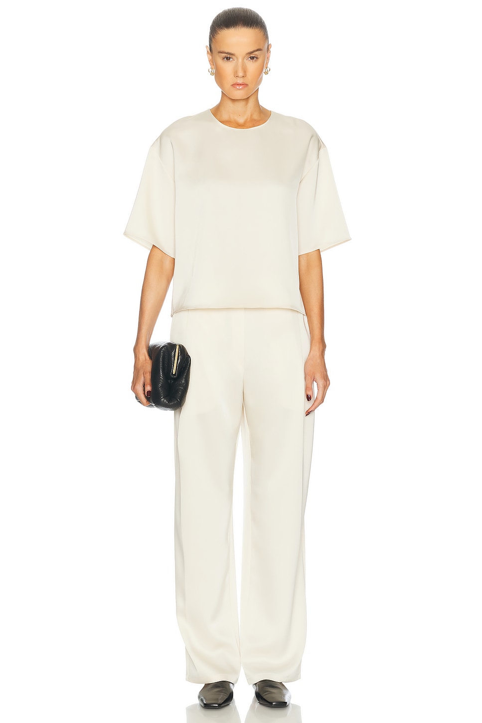 Barb Pleated High Waist Pant - Thumbnail 6
