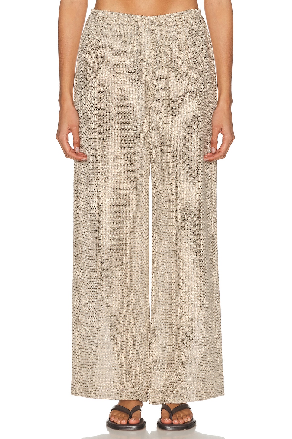 Image 1 of LESET Stella Wide Leg Pant in Dune