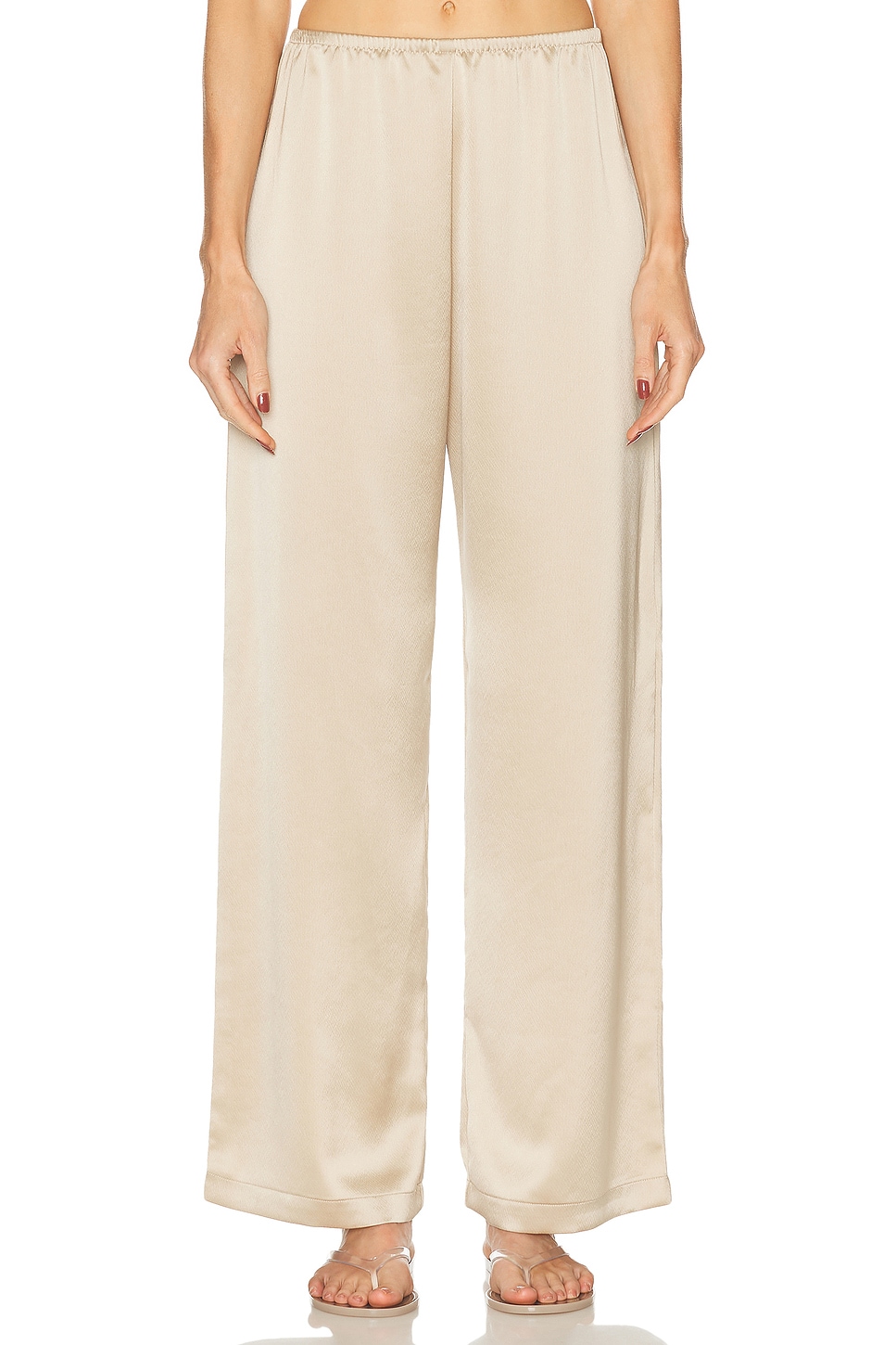 Barb Wide Leg Pant in Ivory