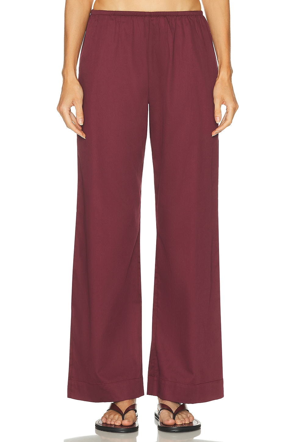 Yoko Pocket Pant in Wine