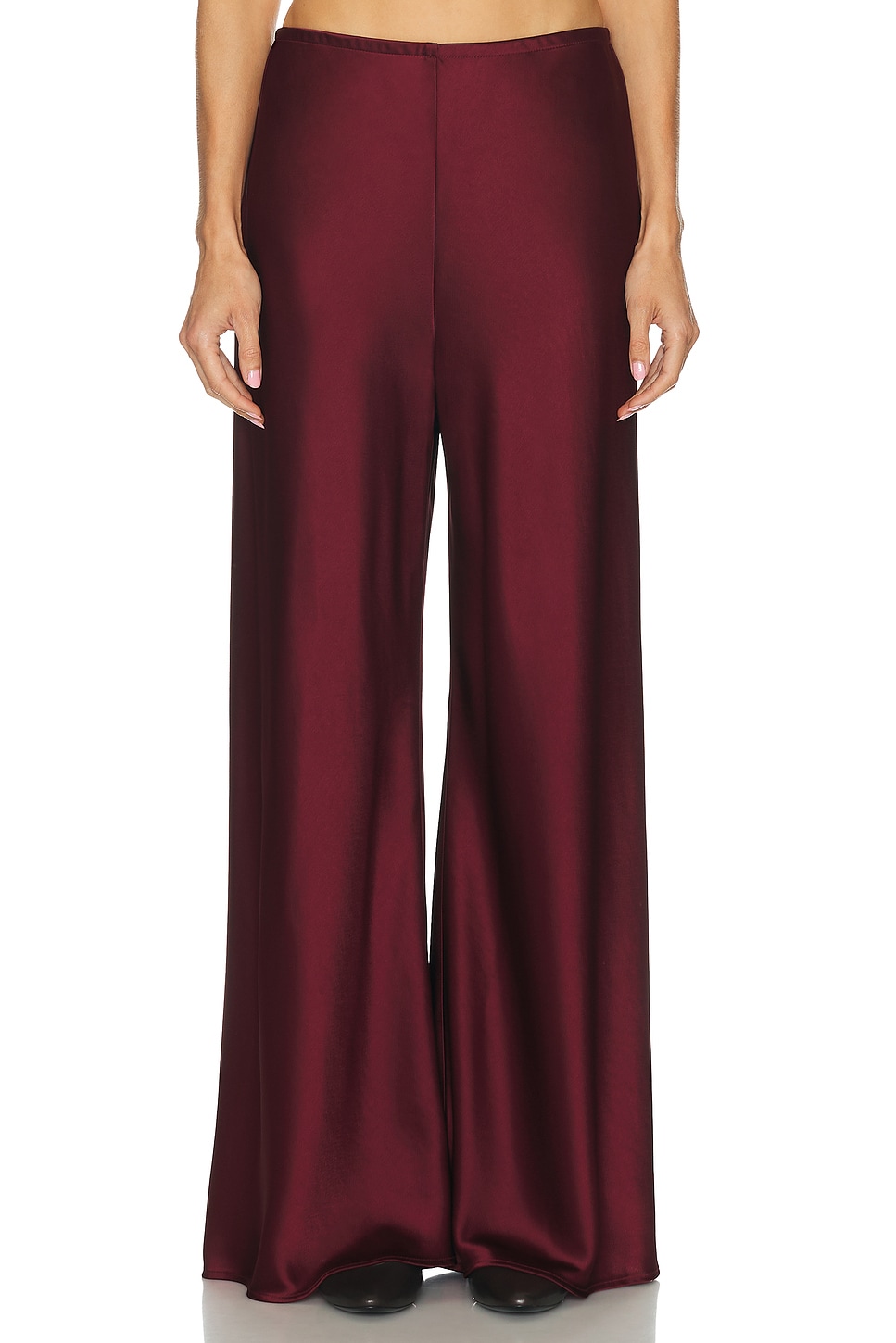 Image 1 of LESET Barb Bias Pant in Bordeaux