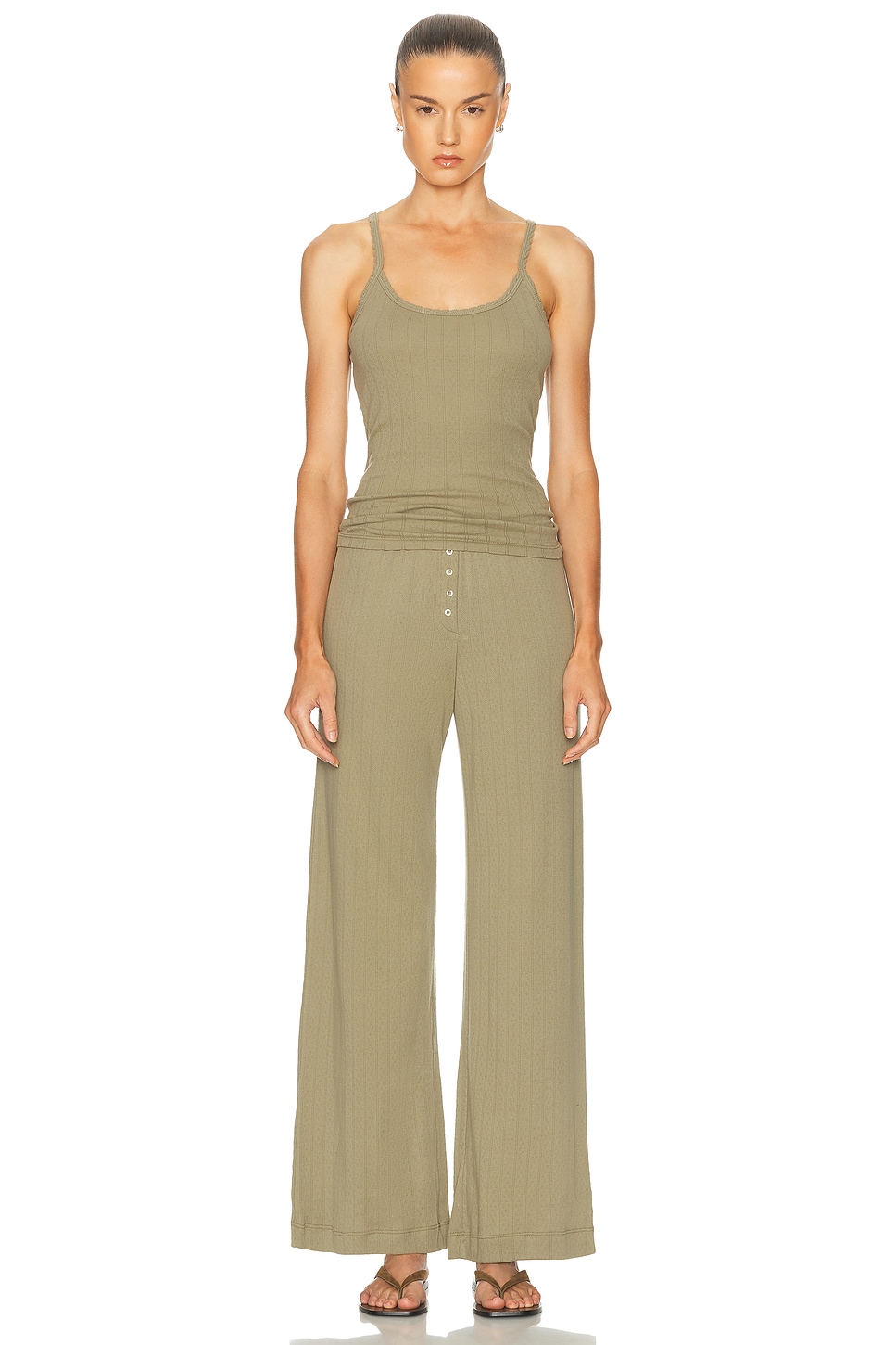 LESET Pointelle Classic Tank Top thumbnail