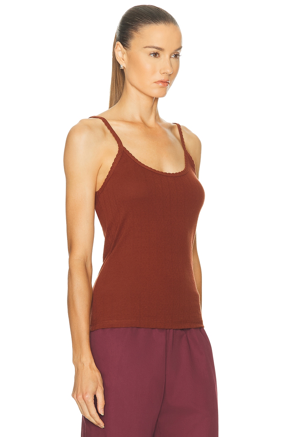 LESET Pointelle Classic Tank Top thumbnail