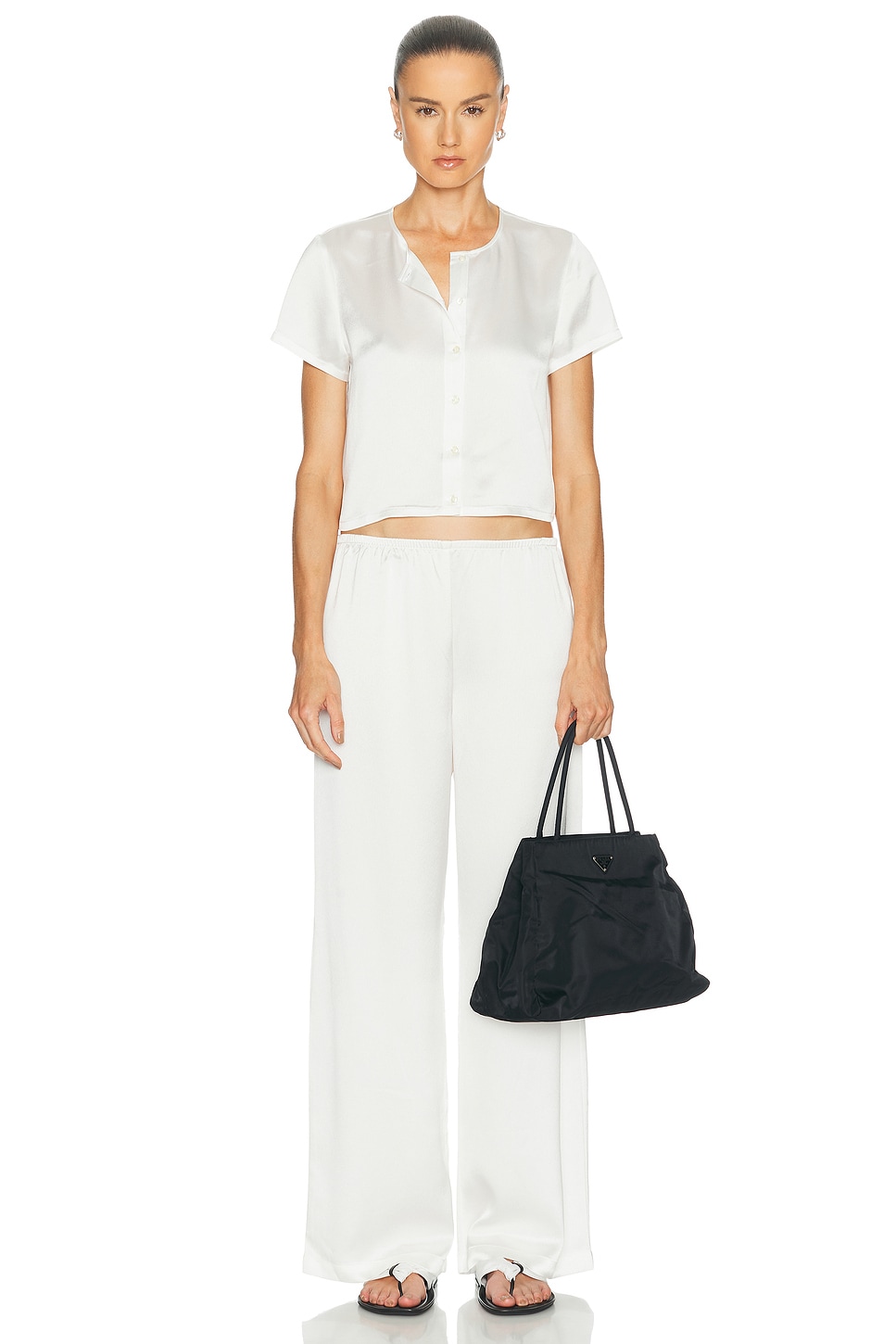 LESET Barb Short Sleeve Cardigan | Thumbnail 4