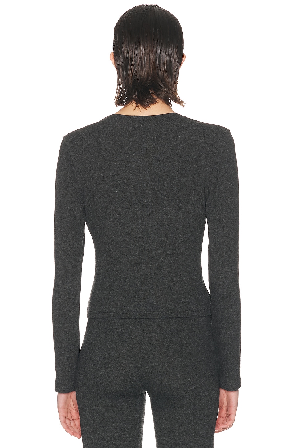 LESET Lauren Crop Wrap Top