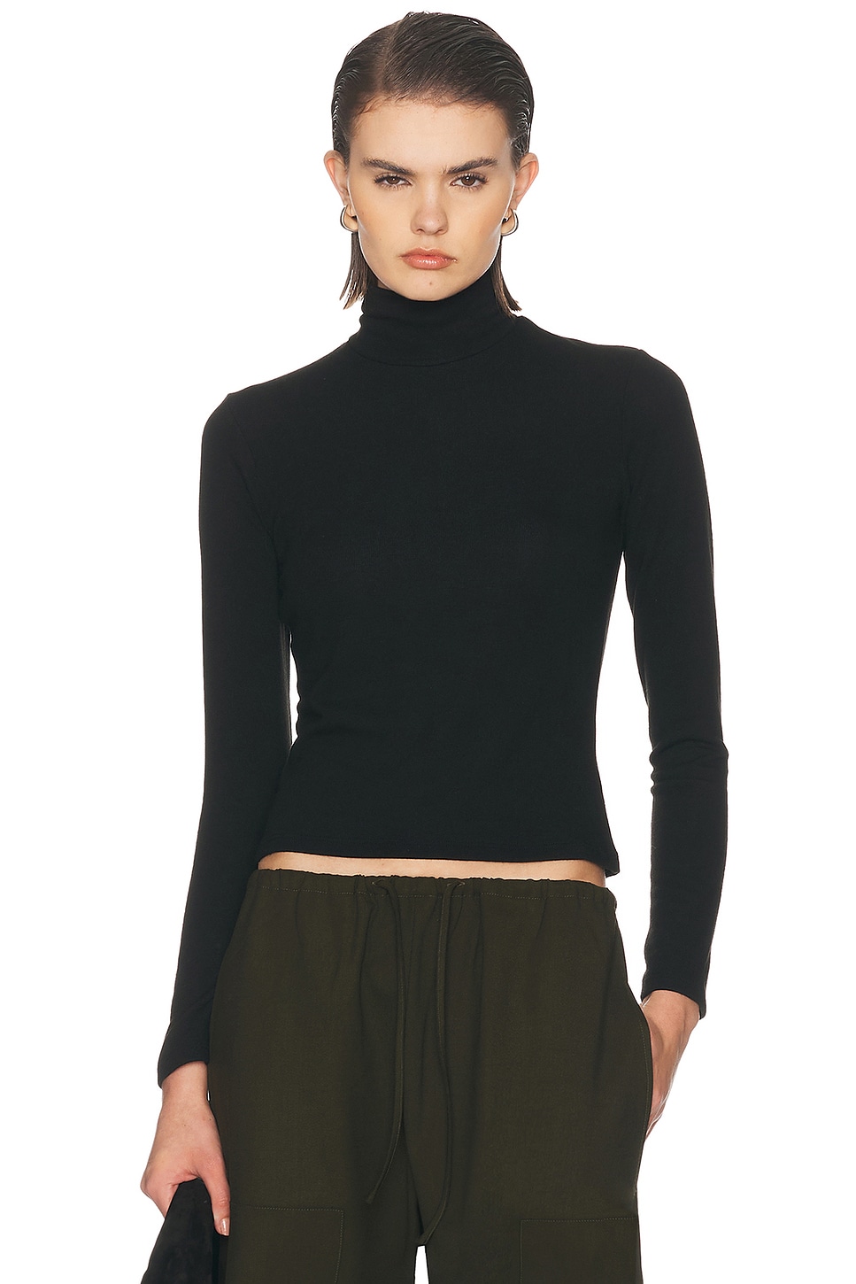 LESET Lauren Long Sleeve Turtleneck Top