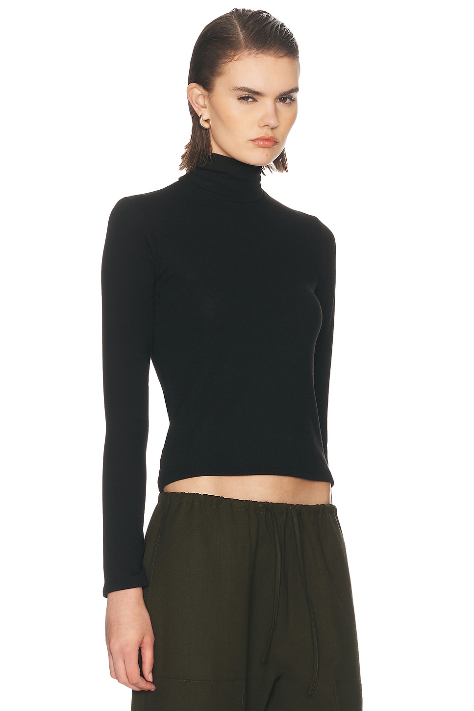 LESET Lauren Long Sleeve Turtleneck Top