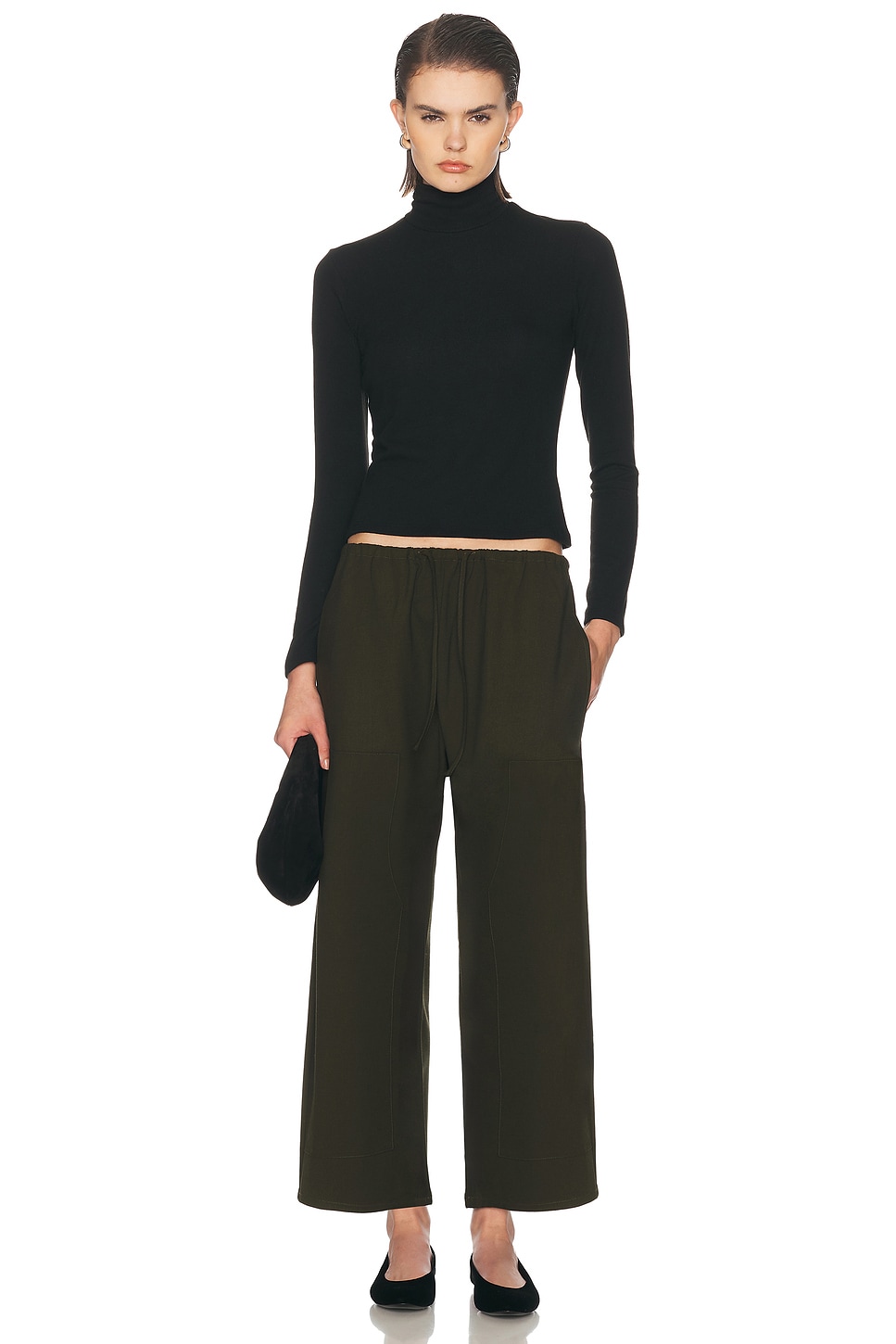 LESET Lauren Long Sleeve Turtleneck Top