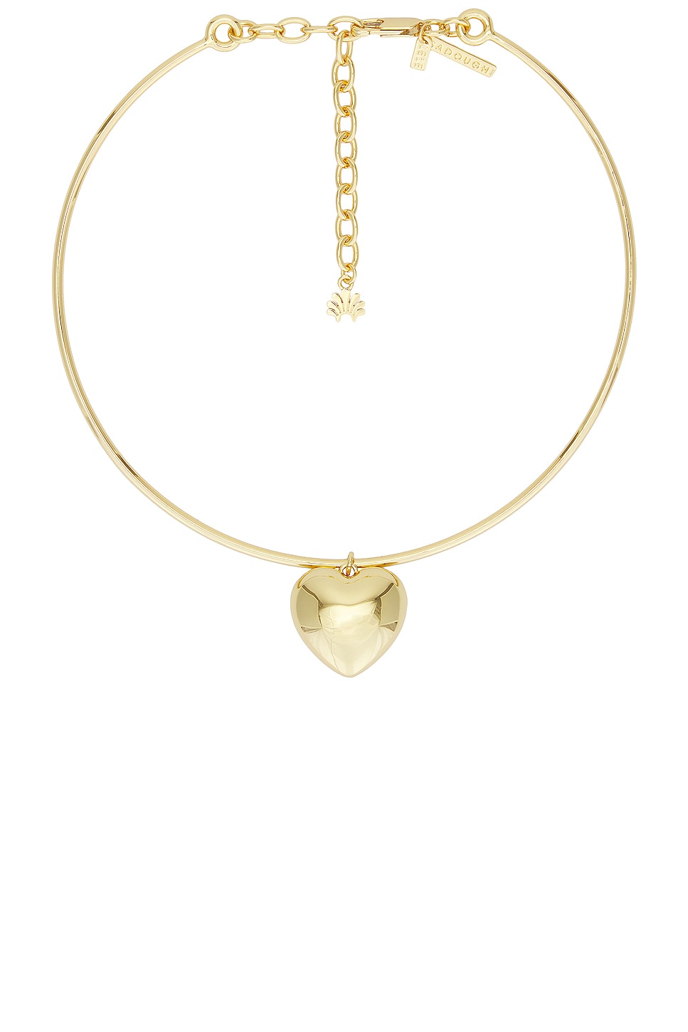 Image 1 of Lele Sadoughi Heart Choker Necklace in Gold