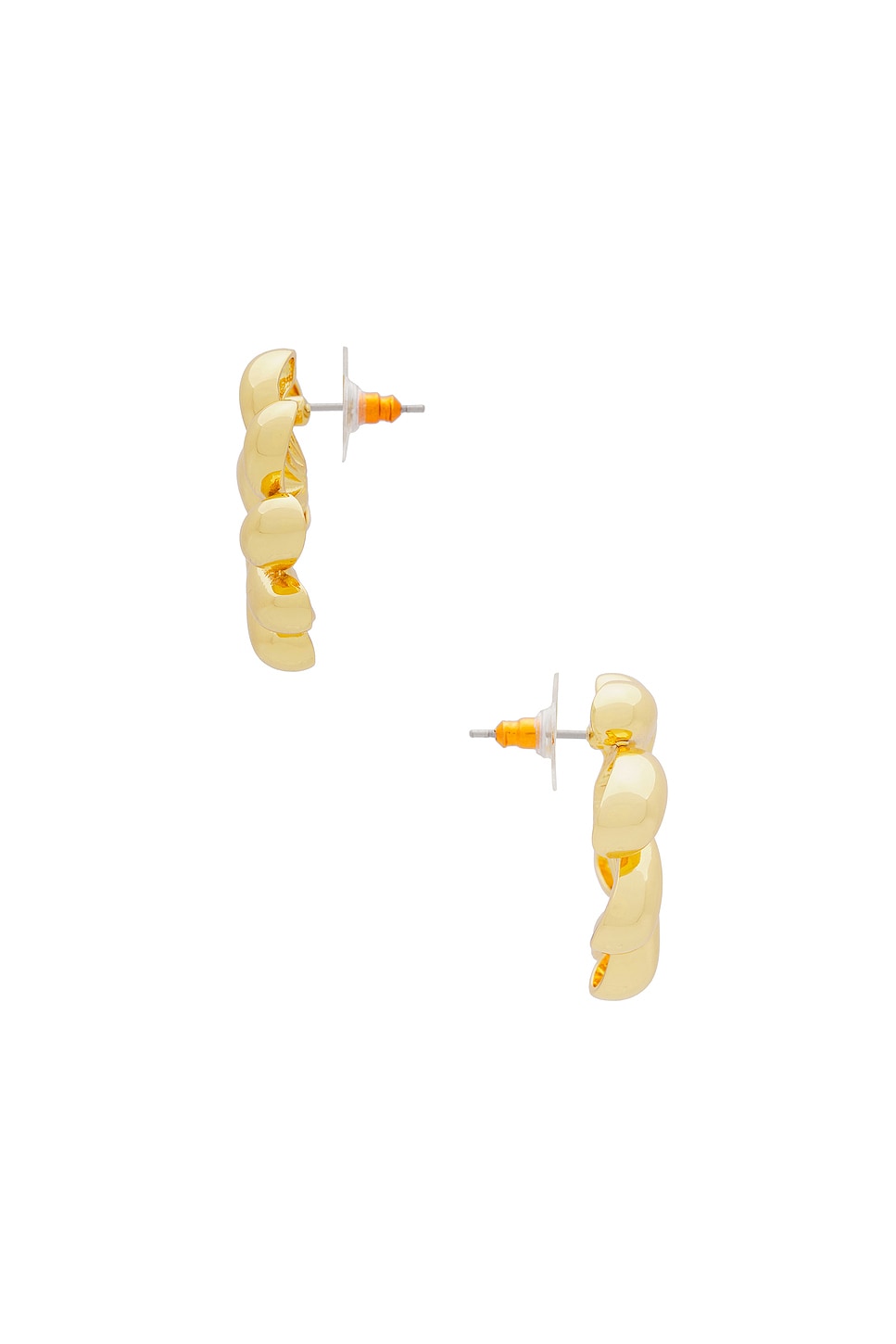 Shop Lele Sadoughi Pinwheel Flower Button Earring In Gold