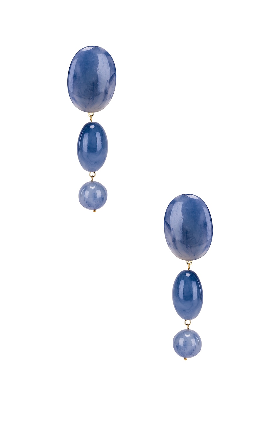 Image 1 of Lele Sadoughi Resin Bubble Drop Earrings in Cobalt