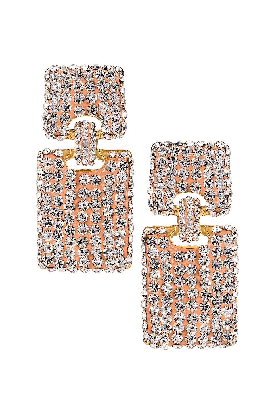 Image 1 of Lele Sadoughi Crystal Victoria Earrings in Crystal