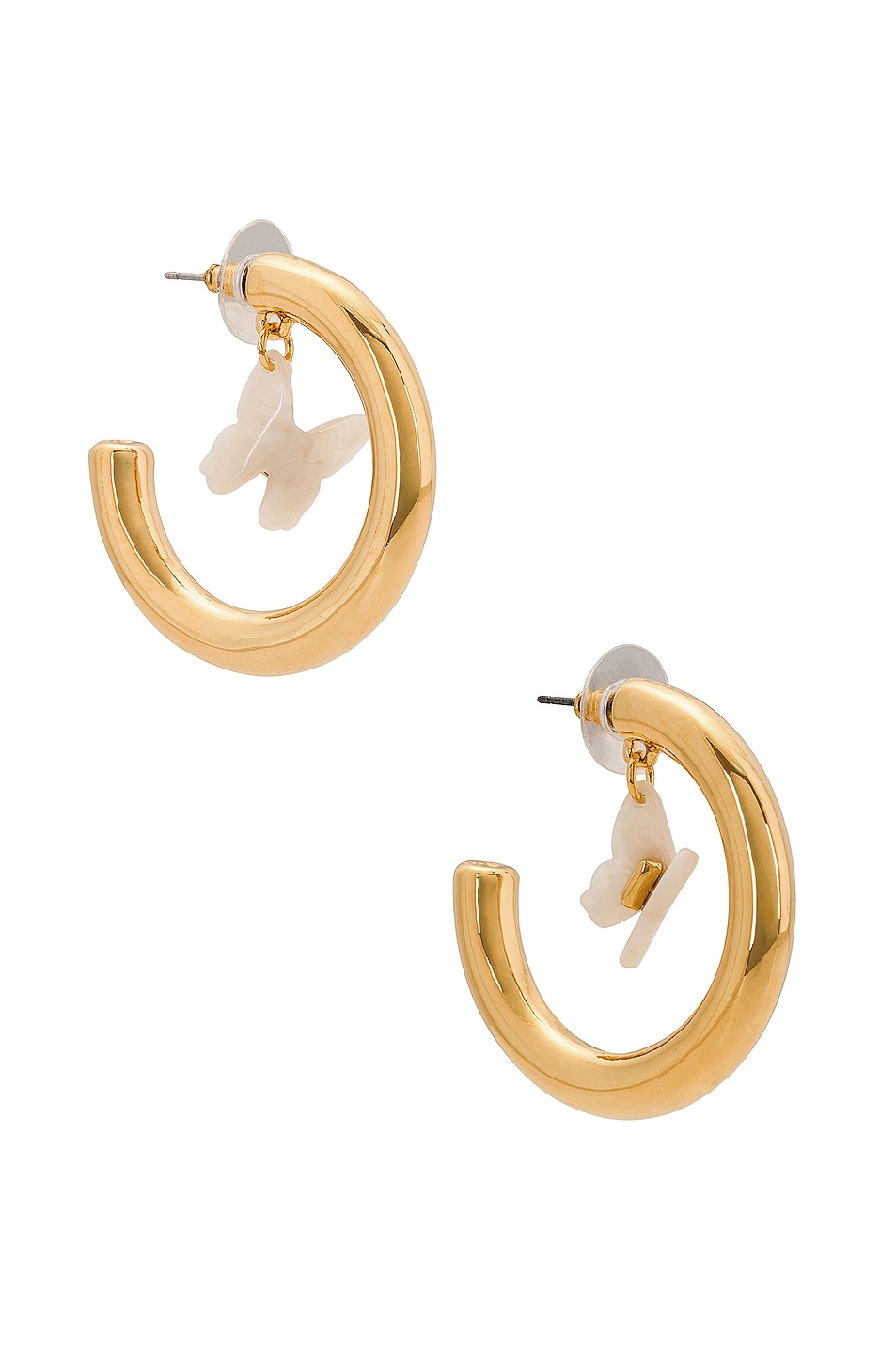 Image 1 of Lele Sadoughi Papillon Hoop Earring in Gold