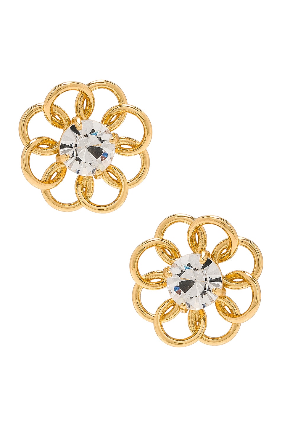 Image 1 of Lele Sadoughi Marigold Stud Earrings in Gold
