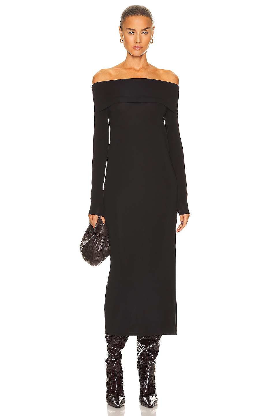 Image 1 of Loulou Studio Bicado Maxi Dress in Black
