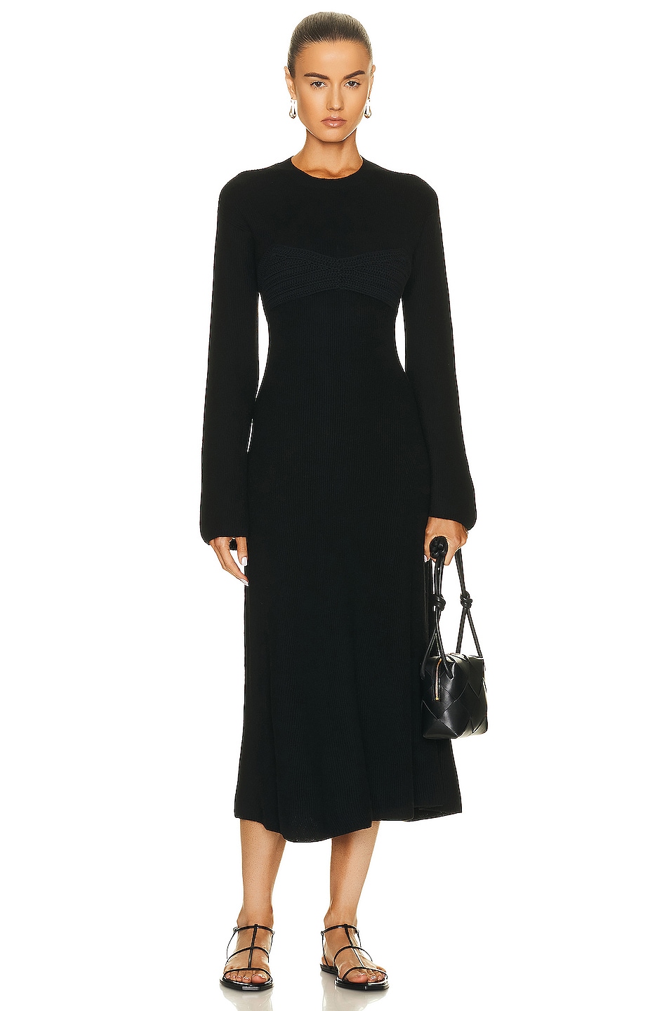 Image 1 of Loulou Studio Daroca Maxi Dress in Black