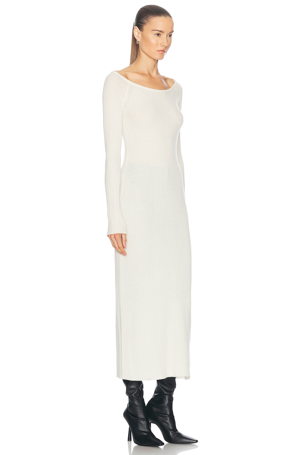 Shop Loulou Studio Anoush Dress In Ivory