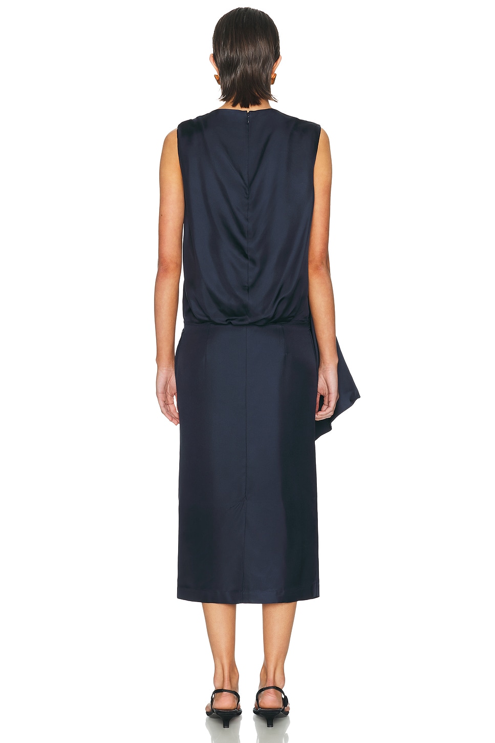 Izia Draped Cape Dress