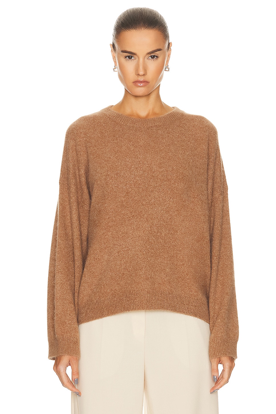 Loulou Studio Galli Oversized Sweater in Camel | FWRD