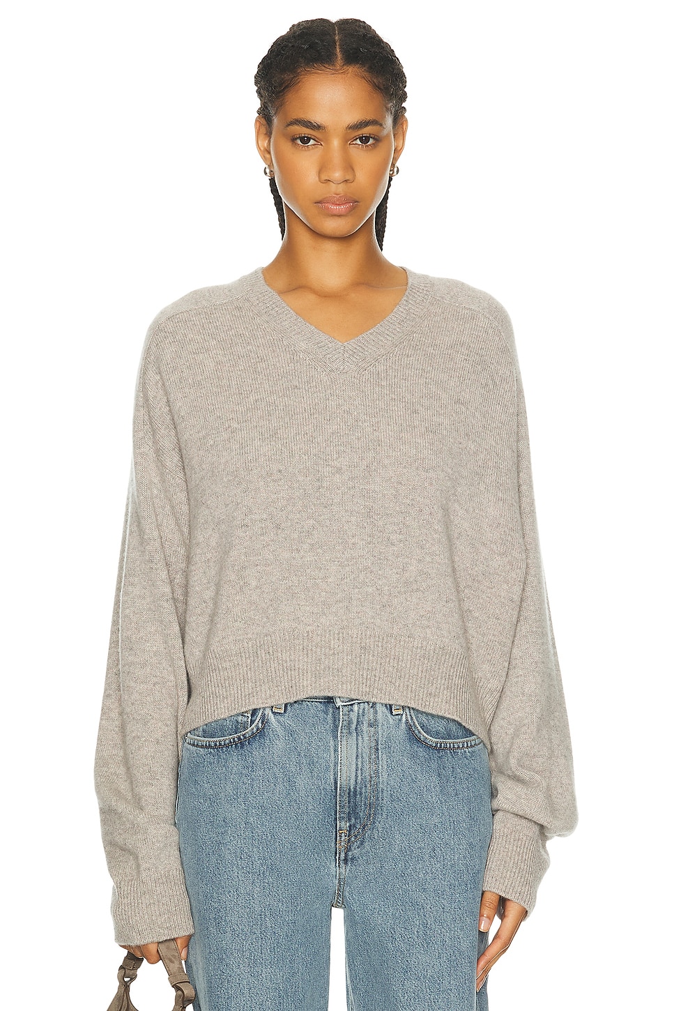 Shop Loulou Studio Anzor Cashmere Sweater In Bloom Melange