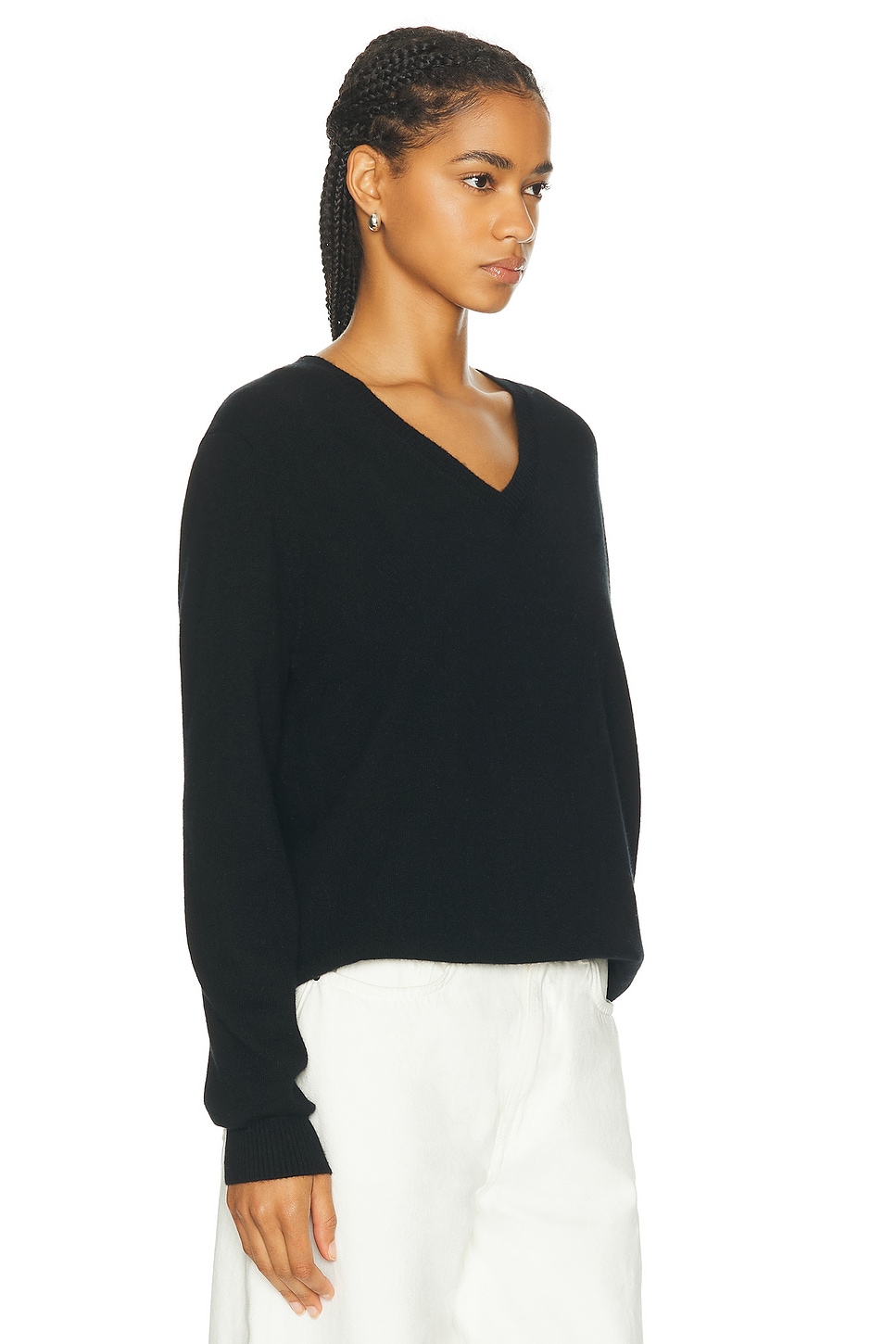 Shop Loulou Studio Serafini Cashmere Sweater In Black