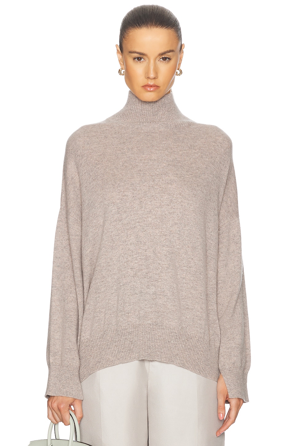 Shop Loulou Studio Murano Cashmere Sweater In Bloom Melange