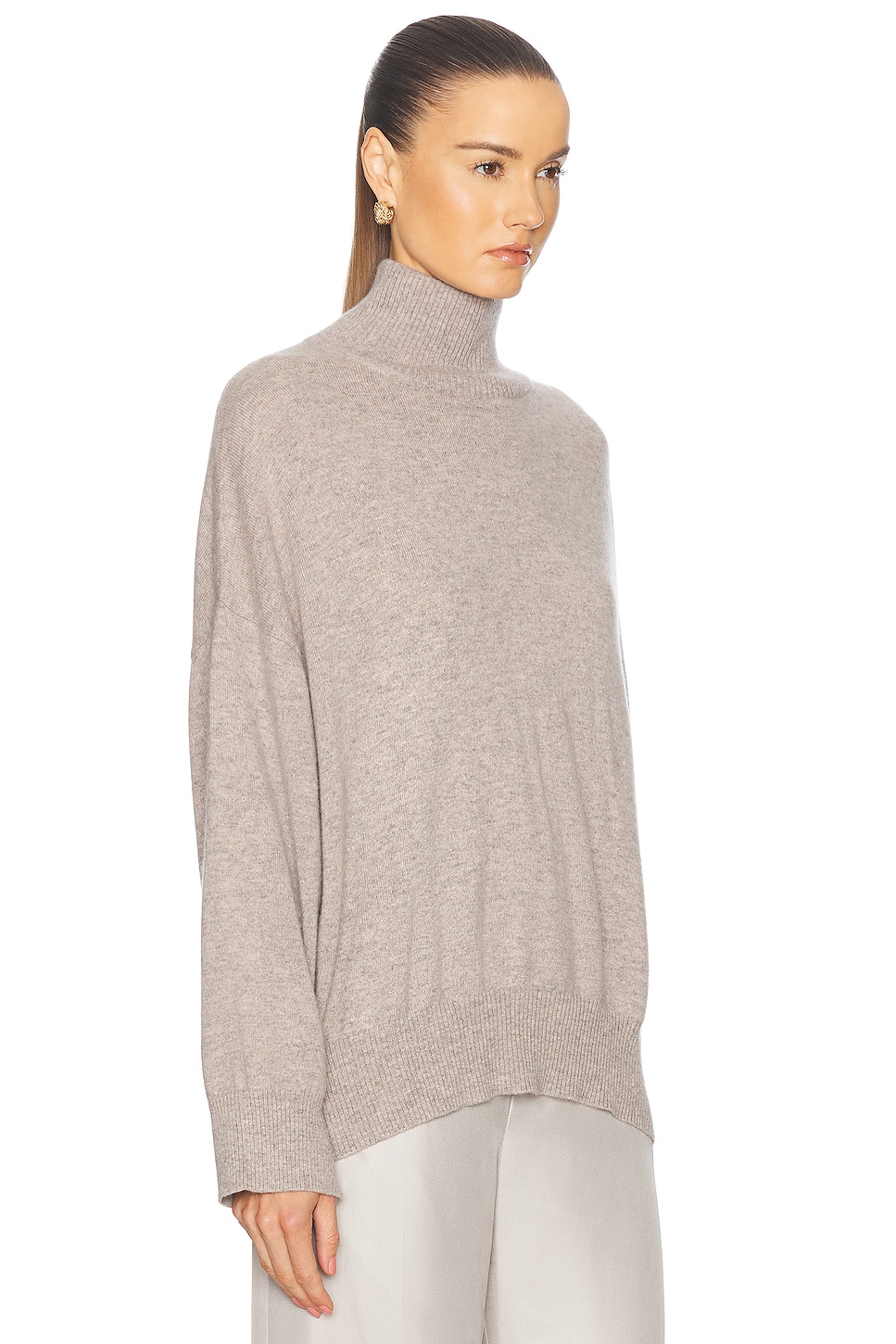 Shop Loulou Studio Murano Cashmere Sweater In Bloom Melange