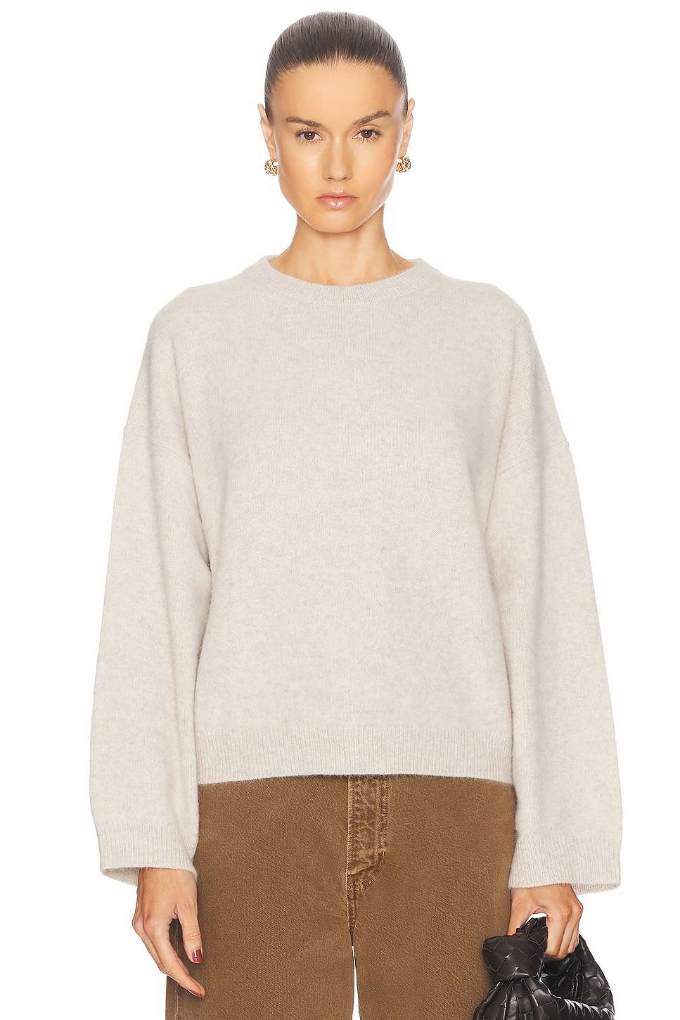 Image 1 of Loulou Studio Ropo Sweater in Stone Melange