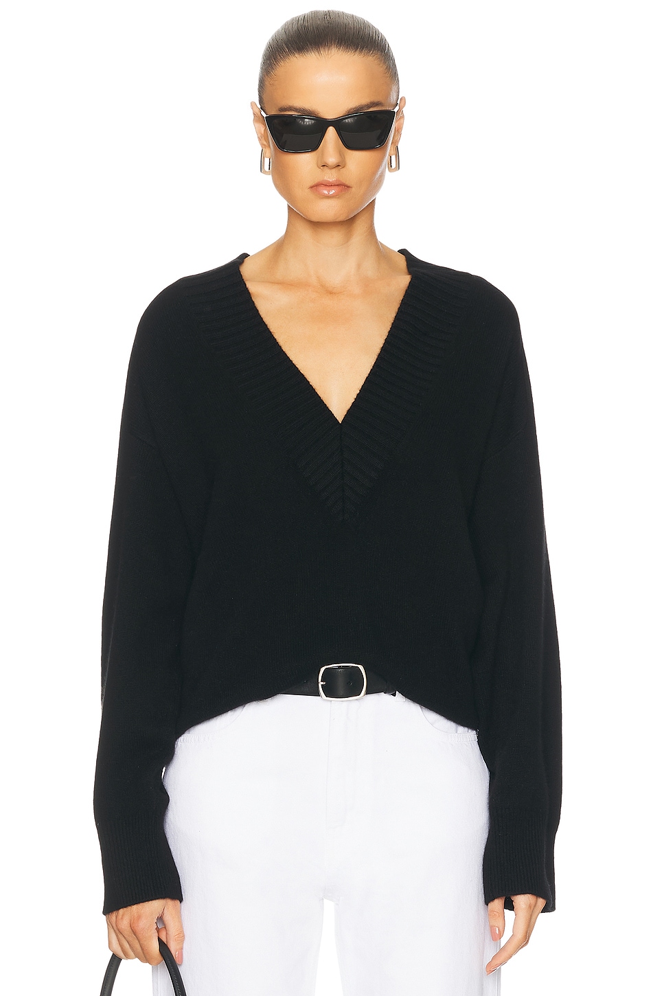 Image 1 of Loulou Studio Sage Sweater in Black