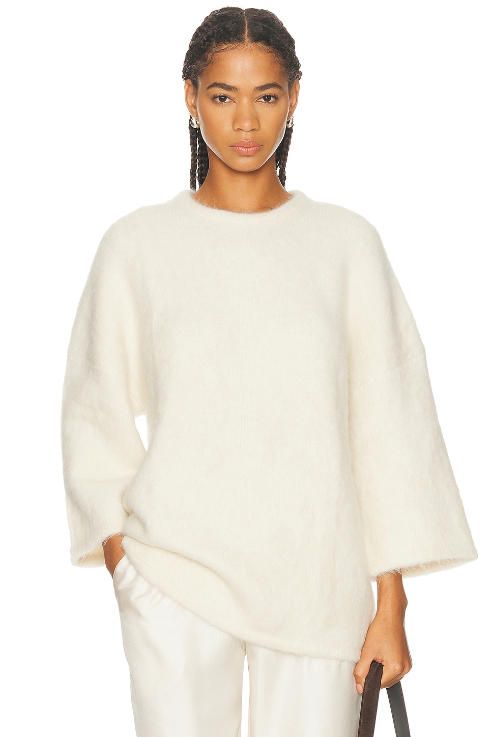 Image 1 of Loulou de Saison Mae Sweater in Ivory