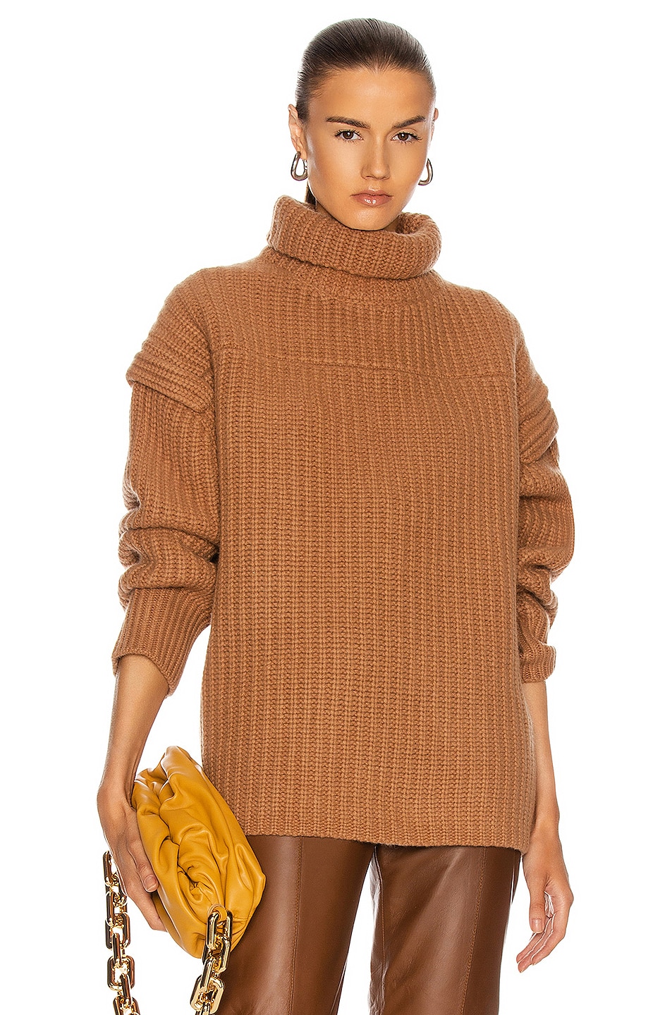 Image 1 of Loulou Studio Parata Sweater in Camel