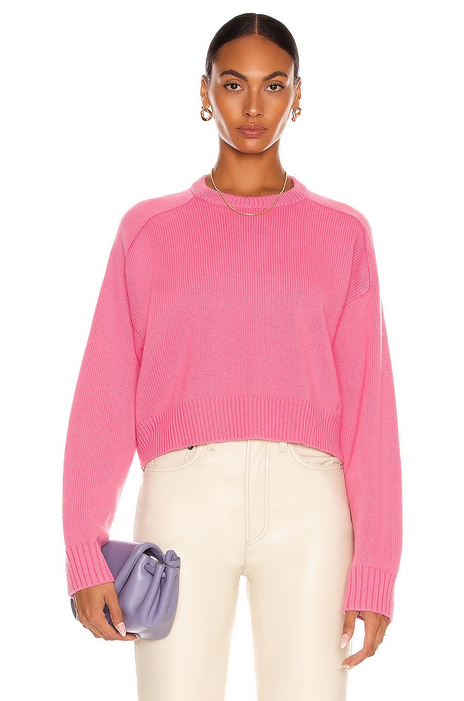 Image 1 of Loulou Studio Bruzzi Sweater in Pink
