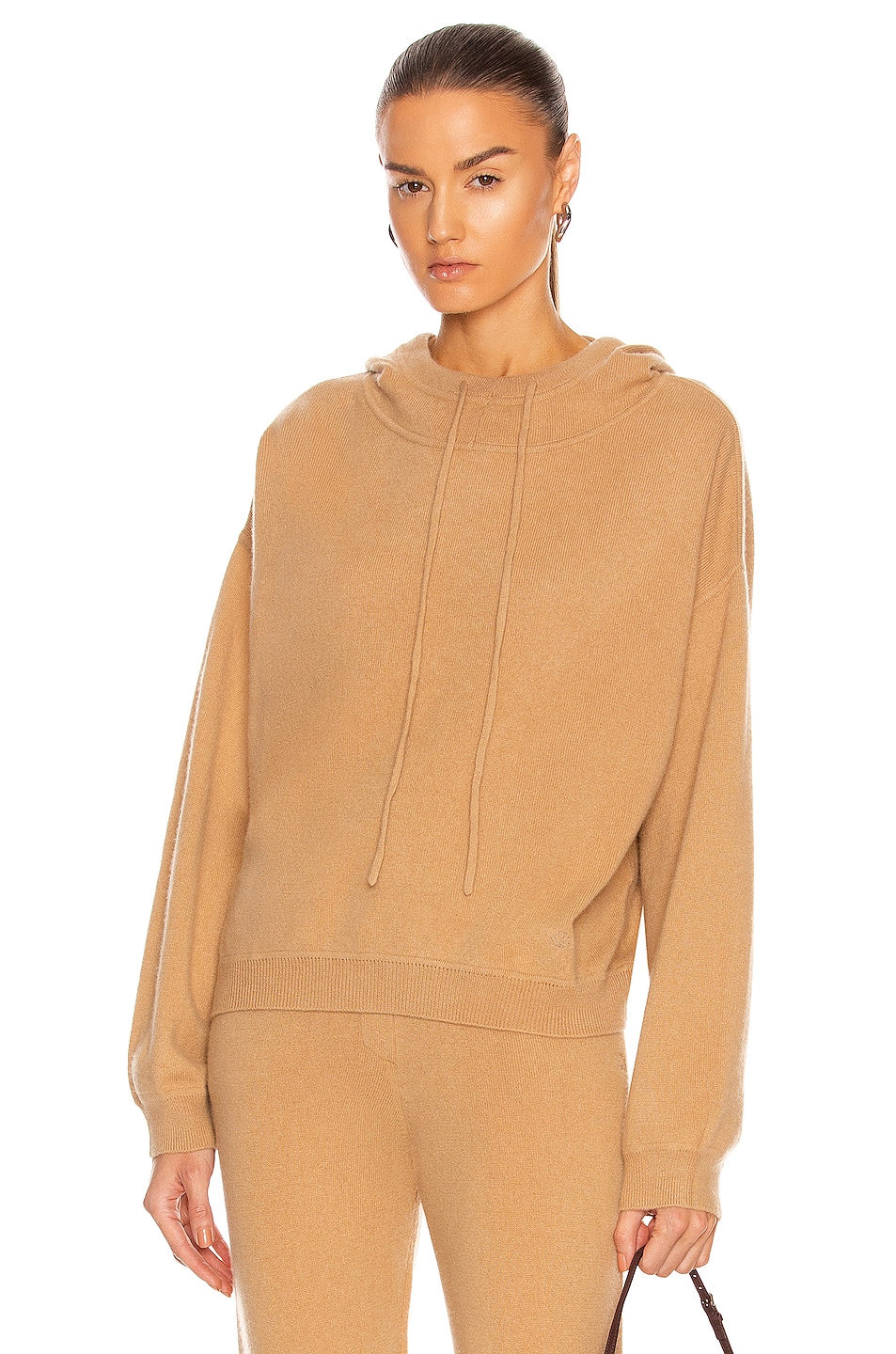 Image 1 of Loulou Studio Linosa Cashmere Sweater in Camel