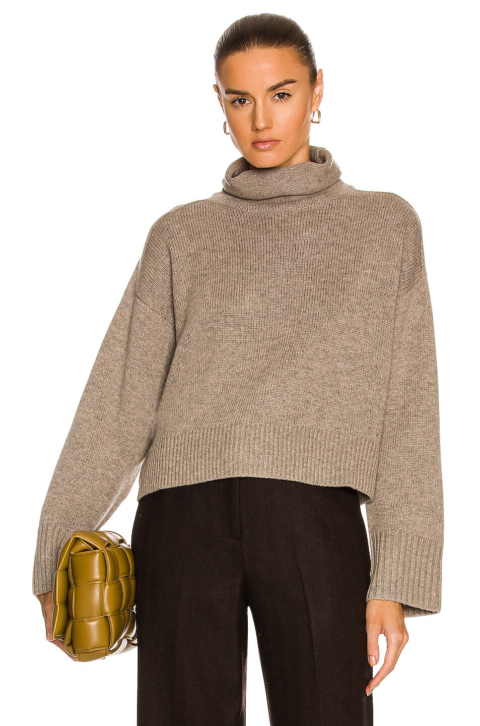Image 1 of Loulou Studio Stintino Sweater in Ashes Melange